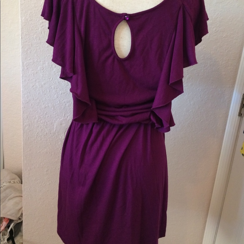 ❗️SOLD❗️ Xhilaration Purple Frilly Dress - Picture 3 of 4